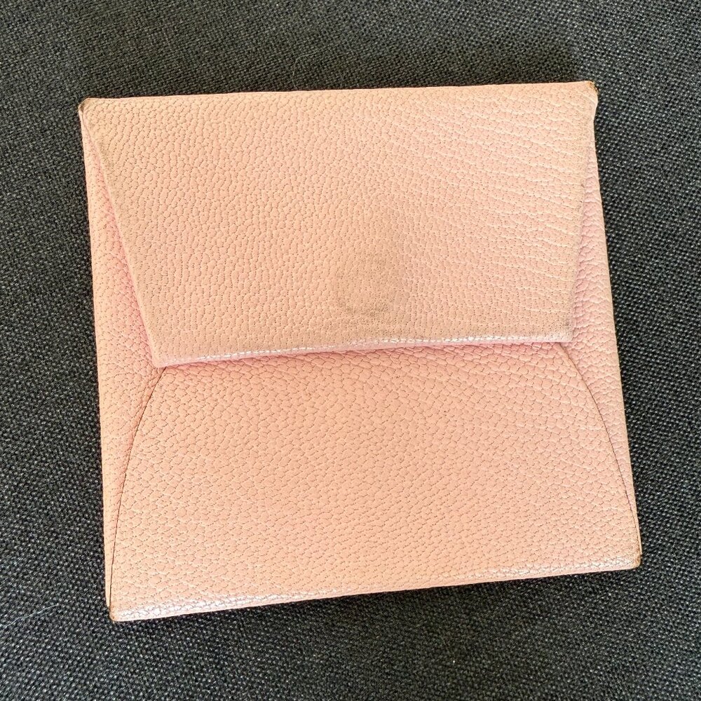 Hermes Bastia Pink Leather Coin Purse